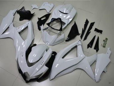 2008-2010 Glossy White Suzuki GSXR 600/750 Motorcycle Fairings