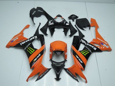 2008-2010 Orange Monster Kawasaki Ninja ZX10R Motorcycle Fairings