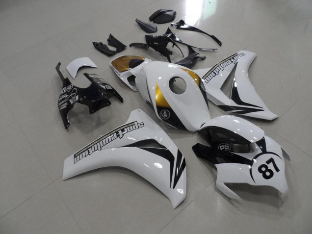 2008-2011 Black and White and Gold Honda CBR1000RR Motorcycle Fairings 2008-2011 Black and White and Gold Honda CBR1000RR Motorcycle Fairings