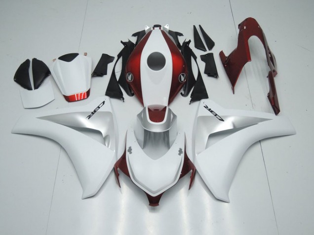 2008-2011 Candy Red White and Silver Honda CBR1000RR Motorcycle Fairings 2008-2011 Candy Red White and Silver Honda CBR1000RR Motorcycle Fairings