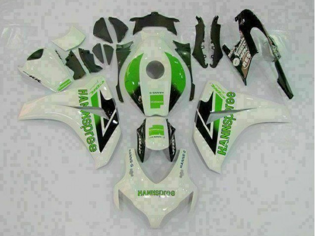 2008-2011 Green White Honda CBR1000RR Full Fairing Kit 2008-2011 Green White Honda CBR1000RR Full Fairing Kit