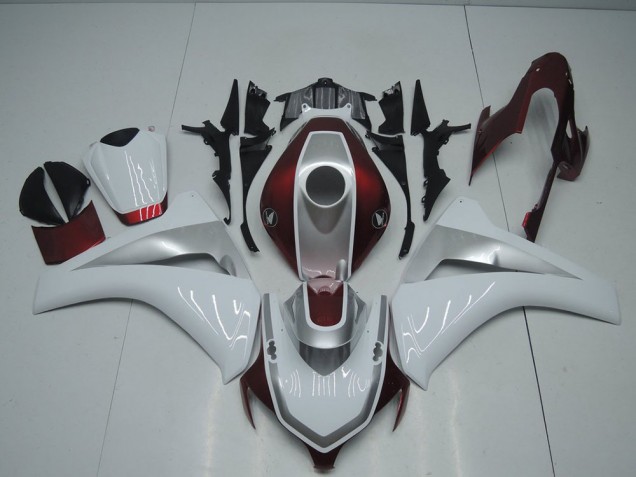 2008-2011 Red White and Silver Honda CBR1000RR Motorcycle Fairings 2008-2011 Red White and Silver Honda CBR1000RR Motorcycle Fairings
