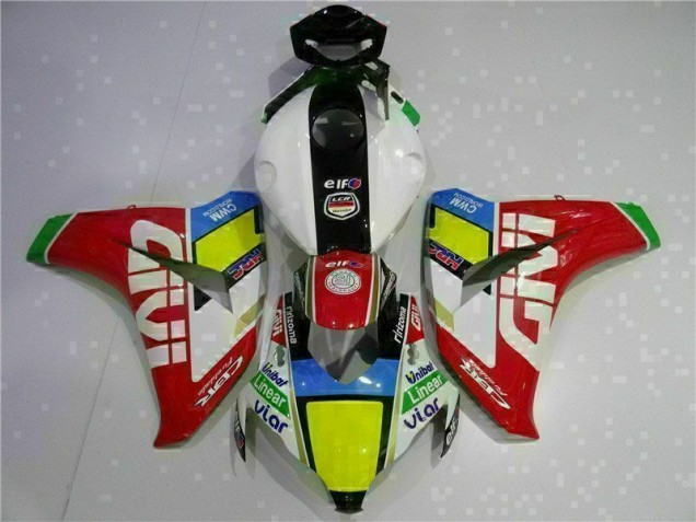 2008-2011 Red White Honda CBR1000RR Complete Fairing Kit 2008-2011 Red White Honda CBR1000RR Complete Fairing Kit