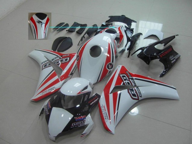 2008-2011 White Red Rsd Honda CBR1000RR Motorcycle Fairings 2008-2011 White Red Rsd Honda CBR1000RR Motorcycle Fairings