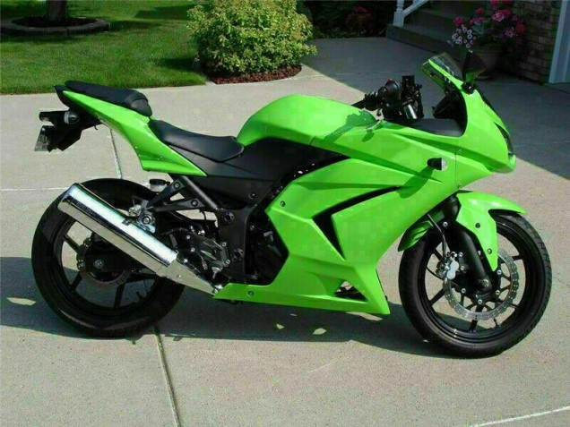 2008-2012 Green Kawasaki Ninja EX250 Motorcycle Fairings 2008-2012 Green Kawasaki Ninja EX250 Motorcycle Fairings