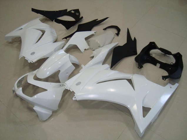 2008-2012 White Kawasaki Ninja ZX250R Motorcycle Fairings & Bodywork 2008-2012 White Kawasaki Ninja ZX250R Motorcycle Fairings & Bodywork