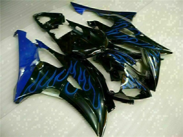 2008-2016 Blue Flame Black Yamaha YZF R6 Motorcycle Fairings 2008-2016 Blue Flame Black Yamaha YZF R6 Motorcycle Fairings