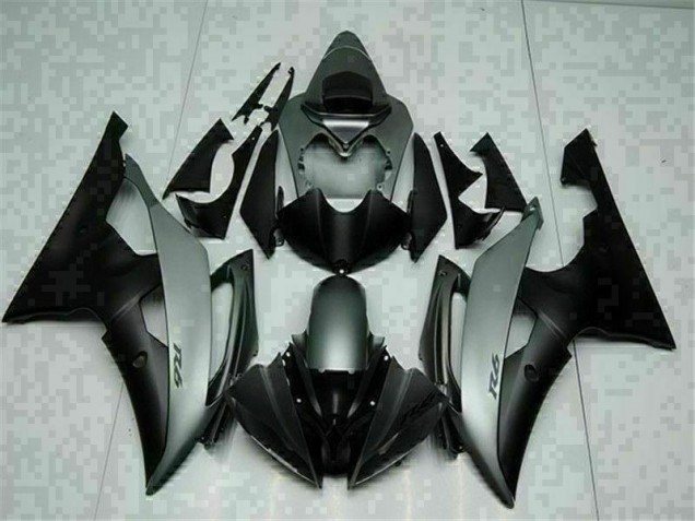 2008-2016 Grey Black Yamaha YZF R6 Motorcycle Fairings 2008-2016 Grey Black Yamaha YZF R6 Motorcycle Fairings