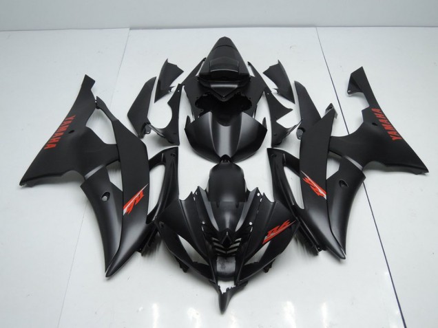 2008-2016 Matte Black Red Decals Yamaha YZF R6 Motorcycle Fairings 2008-2016 Matte Black Red Decals Yamaha YZF R6 Motorcycle Fairings