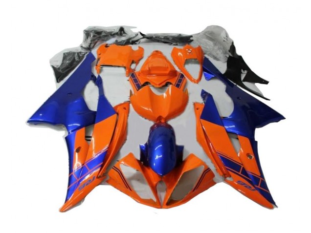 2008-2016 Orange Blue Yamaha YZF R6 Motorcycle Fairings 2008-2016 Orange Blue Yamaha YZF R6 Motorcycle Fairings