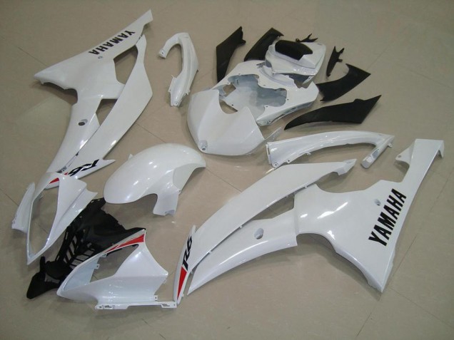 2008-2016 Pearl White Yamaha YZF R6 Motorcycle Fairings 2008-2016 Pearl White Yamaha YZF R6 Motorcycle Fairings