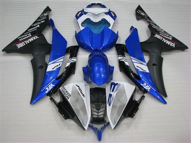 2008-2016 White Blue Black Yamaha YZF R6 Motorcycle Fairings 2008-2016 White Blue Black Yamaha YZF R6 Motorcycle Fairings