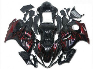 2008-2019 Black Red Suzuki GSXR1300 Motorcycle Fairings & Bodywork