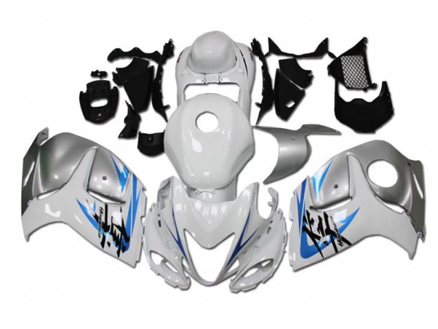 2008-2019 White Blue Suzuki GSXR 1300 Motorcycle Fairings & Bodywork 2008-2019 White Blue Suzuki GSXR 1300 Motorcycle Fairings & Bodywork