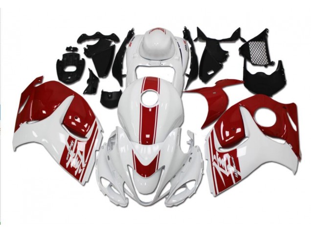 2008-2019 White Red Suzuki GSXR 1300 Motorcycle Fairings & Bodywork 2008-2019 White Red Suzuki GSXR 1300 Motorcycle Fairings & Bodywork
