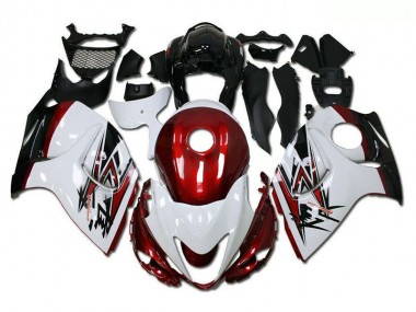 2008-2019 White Red Suzuki GSXR 1300 Motorcycle Fairings & Bodywork & Bodywork