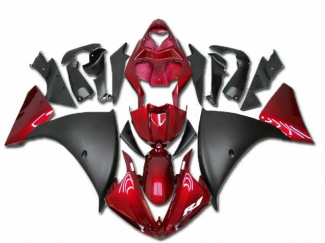 2009-2011 Red Black Yamaha YZF R1 Motorcycle Fairings 2009-2011 Red Black Yamaha YZF R1 Motorcycle Fairings