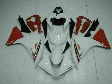 2009-2011 White Red Yamaha YZF R1 Motorcycle Fairings