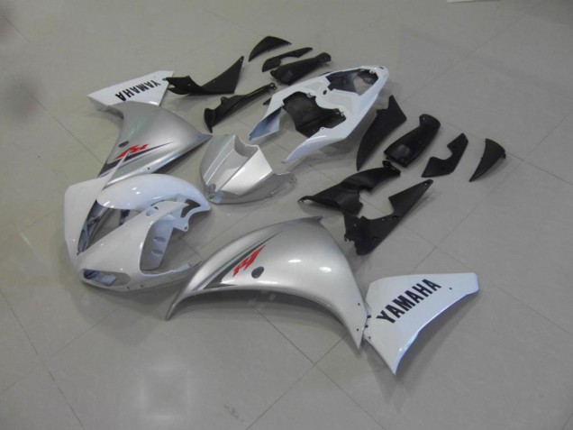 2009-2011 White Silver Yamaha YZF R1 Motorcycle Fairings 2009-2011 White Silver Yamaha YZF R1 Motorcycle Fairings