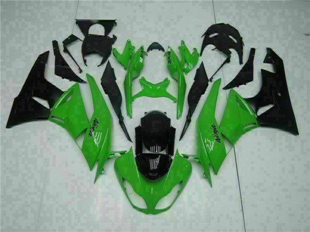 2009-2012 Black Green Kawasaki Ninja ZX6R Motorcycle Fairings 2009-2012 Black Green Kawasaki Ninja ZX6R Motorcycle Fairings