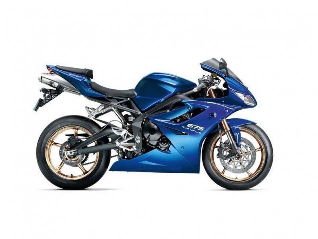 2009-2012 Blue Triumph Daytona 675 Triple Motorcycle Fairings & Bodywork 2009-2012 Blue Triumph Daytona 675 Triple Motorcycle Fairings & Bodywork