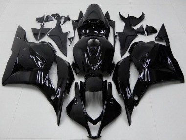 2009-2012 Glossy Black Honda CBR600RR Motorcycle Fairings