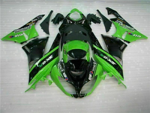 2009-2012 Green Black Kawasaki Ninja ZX6R Fairing Kits 2009-2012 Green Black Kawasaki Ninja ZX6R Fairing Kits