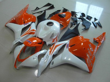 2009-2012 Orange Pearl White Honda CBR600RR Motorcycle Fairings