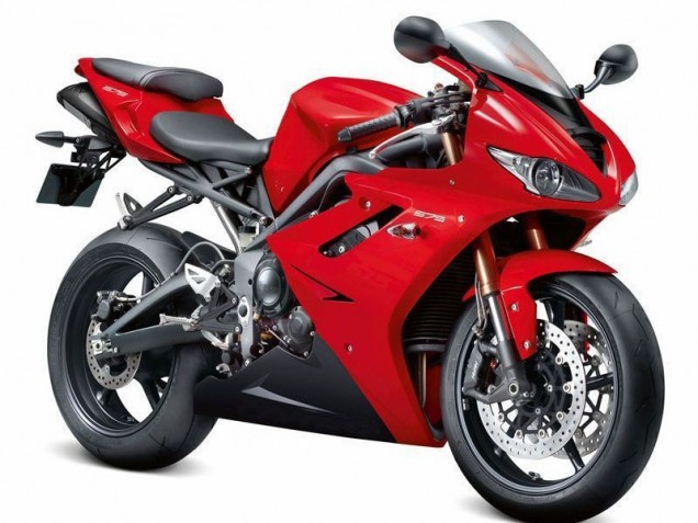 2009-2012 Red Black Triumph Daytona 675 Triple Motorcycle Fairings & Bodywork 2009-2012 Red Black Triumph Daytona 675 Triple Motorcycle Fairings & Bodywork
