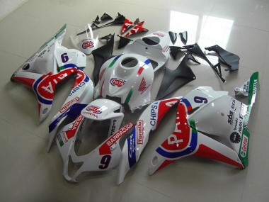 2009-2012 Red White Pata Honda CBR600RR Motorcycle Fairings