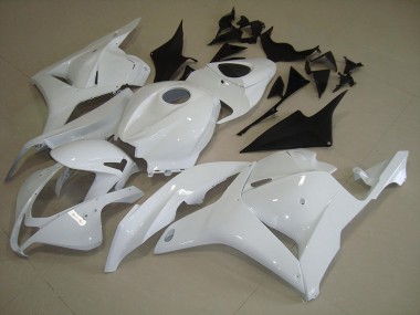 2009-2012 White Honda CBR600RR Plastics Motorcycle Fairings