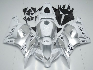 2009-2012 White Silver Repsol Honda CBR600RR Motorcycle Fairings