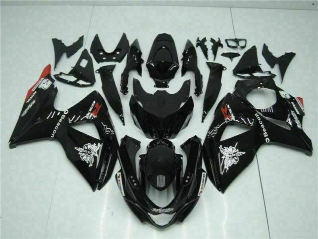 2009-2016 Black Suzuki GSXR1000 Motorcycle Fairings & Bodywork 2009-2016 Black Suzuki GSXR1000 Motorcycle Fairings & Bodywork