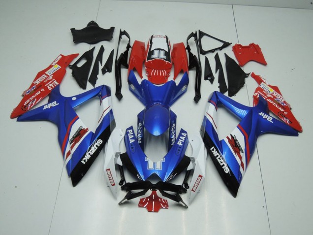 2009-2016 Blue and Red Suzuki GSXR 1000 Motorcycle Fairings 2009-2016 Blue and Red Suzuki GSXR 1000 Motorcycle Fairings