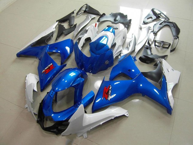 2009-2016 Blue and White OEM Style Suzuki GSXR 1000 Motorcycle Fairings & Bodywork 2009-2016 Blue and White OEM Style Suzuki GSXR 1000 Motorcycle Fairings & Bodywork