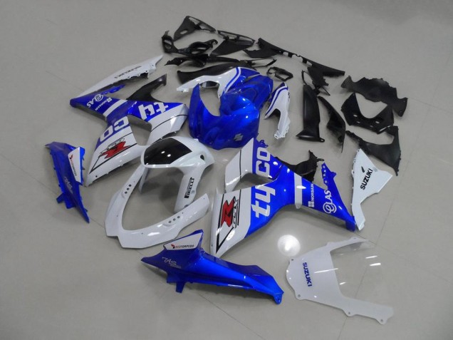 2009-2016 Blue Tyco Suzuki GSXR 1000 Full Fairing Kit 2009-2016 Blue Tyco Suzuki GSXR 1000 Full Fairing Kit