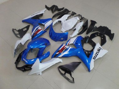 2009-2016 Blue White Suzuki GSXR 1000 Motorcycle Fairings