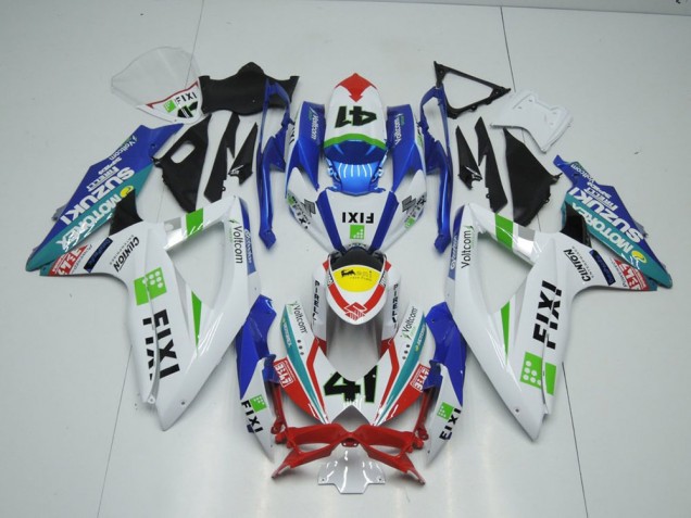 2009-2016 Fixi Light Blue Suzuki GSXR 1000 Motorcycle Fairings 2009-2016 Fixi Light Blue Suzuki GSXR 1000 Motorcycle Fairings