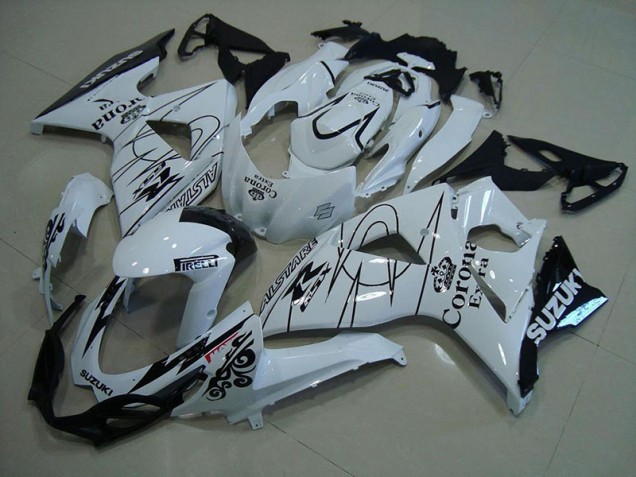 2009-2016 White Corona Suzuki GSXR 1000 Motorcycle Fairings 2009-2016 White Corona Suzuki GSXR 1000 Motorcycle Fairings