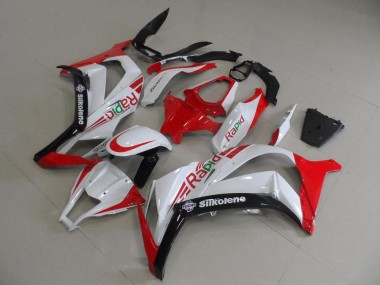 2011-2015 Red and White Rapid Kawasaki Ninja ZX10R Motorcycle Fairings