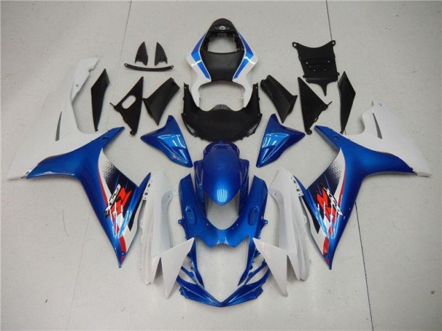 2011-2020 Blue White Suzuki GSXR 600/750 Full Fairing Kit 2011-2020 Blue White Suzuki GSXR 600/750 Full Fairing Kit