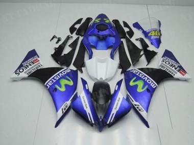 2012-2014 Blue White Black Yamaha YZF R1 Motorcycle Fairings
