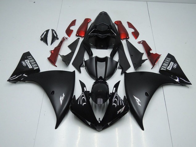 2012-2014 Matte Black Yamaha YZF R1 Full Fairing Kit 2012-2014 Matte Black Yamaha YZF R1 Full Fairing Kit