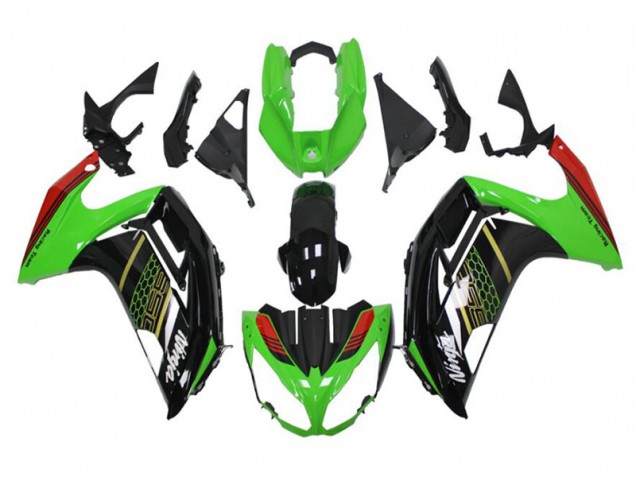 2012-2016 Green Black Kawasaki Ninja EX650 Motorcycle Fairings 2012-2016 Green Black Kawasaki Ninja EX650 Motorcycle Fairings