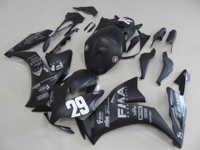 2012-2016 Matte Black Grey Decals Honda CBR1000RR Motorcycle Fairings 2012-2016 Matte Black Grey Decals Honda CBR1000RR Motorcycle Fairings