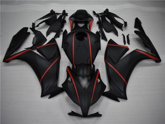 2012-2016 Matte Black Red Honda CBR1000RR Motorcycle Fairings 2012-2016 Matte Black Red Honda CBR1000RR Motorcycle Fairings
