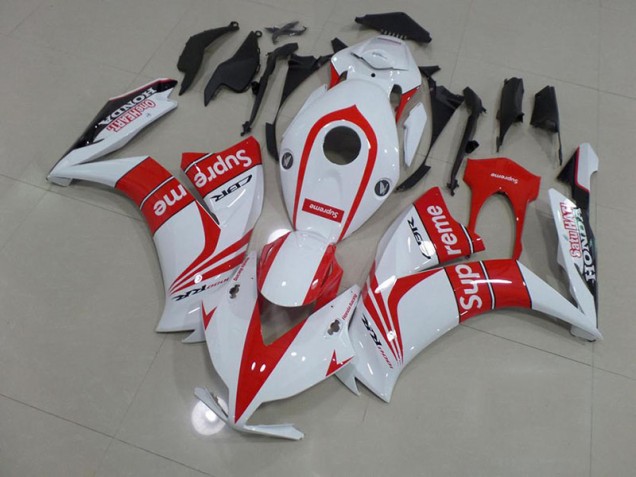 2012-2016 Red and White Supreme Honda CBR1000RR Motorcycle Fairings 2012-2016 Red and White Supreme Honda CBR1000RR Motorcycle Fairings