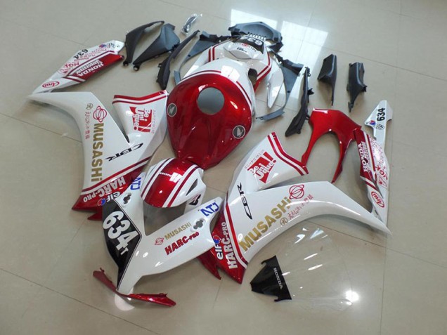 2012-2016 Red Musashi Honda CBR1000RR Motorcycle Fairings 2012-2016 Red Musashi Honda CBR1000RR Motorcycle Fairings