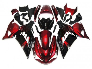 2012-2019 Red Black Kawasaki Ninja ZX14R Motorcycle Fairings