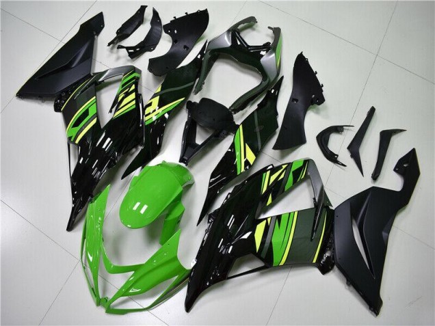 2013-2018 Green Black Kawasaki Ninja ZX6R Fairing Kit 2013-2018 Green Black Kawasaki Ninja ZX6R Fairing Kit